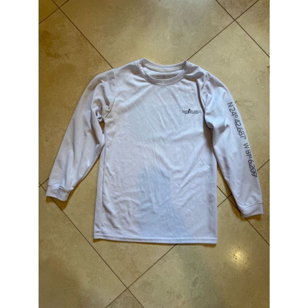 Kids' White Long-Sleeve Graphic Tee